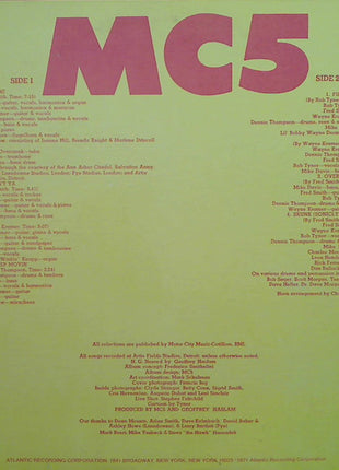 MC5 : High Time (LP, Album, Pre)
