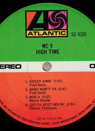 MC5 : High Time (LP, Album, Pre)