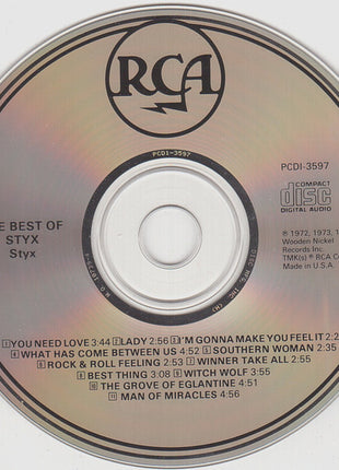 Styx : Best Of Styx (CD, Comp, RE, RM)