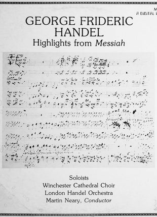 Georg Friedrich Händel : Highlights From Messiah (LP, Album)