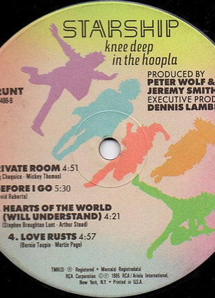 Starship (2) : Knee Deep In The Hoopla (LP, Album, Ind)