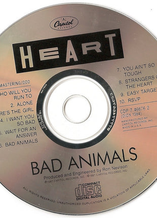 Heart : Bad Animals (CD, Album, RP)