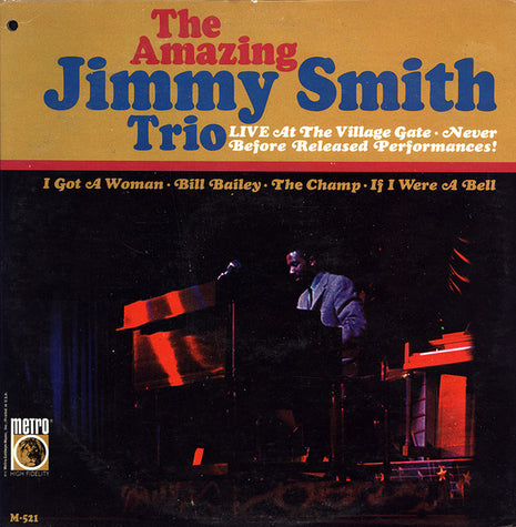 Jimmy Smith Trio : Live At The Village Gate (LP, Album, Mono)