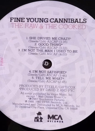 Fine Young Cannibals : The Raw & The Cooked (LP, Album, Club, CRC)