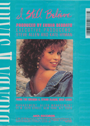 Brenda K. Starr : I Still Believe (7", Single, Pin)