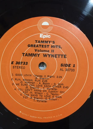 Tammy Wynette : Tammy's Greatest Hits, Volume II (LP, Comp, RE, Ora)