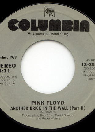 Pink Floyd : Another Brick In The Wall (Part II) (7", Single, RE, Styrene, Pit)