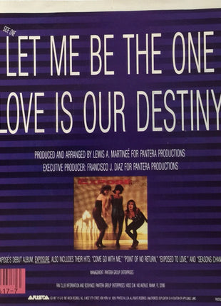 Exposé : Let Me Be The One (7", Single, Spe)