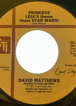 Dave Matthews (3) : Theme From Star Wars (7", Single)