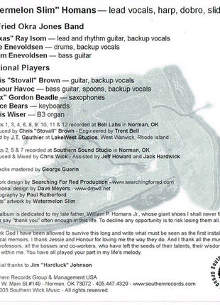 Watermelon Slim : Big Shoes To Fill (CD, Album)