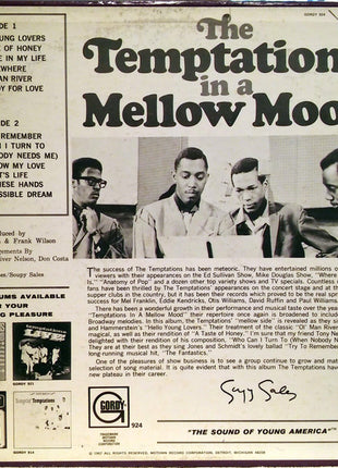 The Temptations : In A Mellow Mood (LP, Album, Ind)