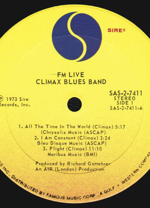 Climax Blues Band : FM / Live (2xLP, Album, PRC)
