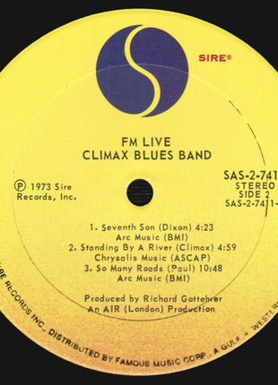 Climax Blues Band : FM / Live (2xLP, Album, PRC)