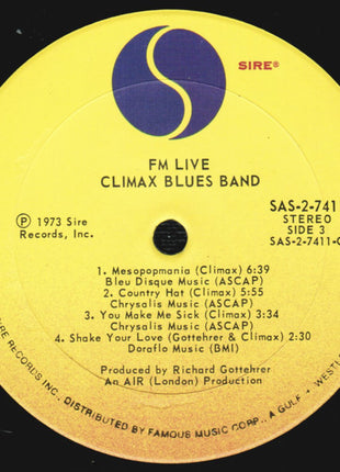Climax Blues Band : FM / Live (2xLP, Album, PRC)