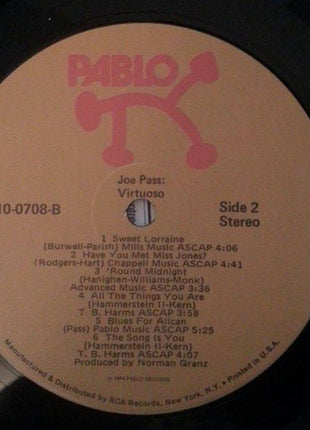 Joe Pass : Virtuoso (LP, Album, RE)