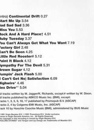 RollingStones* : Flashpoint (CD, Album, RM)