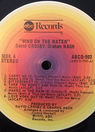 Crosby & Nash : Wind On The Water (LP, Album)