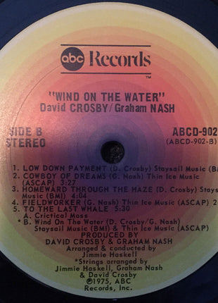 Crosby & Nash : Wind On The Water (LP, Album)