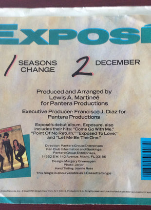 Exposé : Seasons Change (7", Single, Spe)