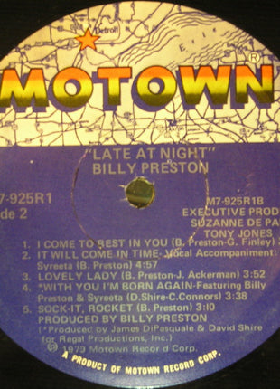 Billy Preston : Late At Night (LP, Album)