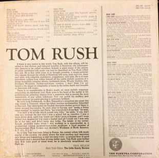 Tom Rush : Tom Rush (LP, Album, RE)