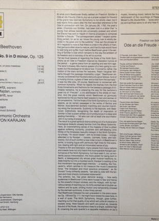 Beethoven* - Herbert Von Karajan, Berliner Philharmoniker, Gundula Janowitz, Hilde Rössel-Majdan, Waldemar Kmentt, Walter Berry, Wiener Singverein : Symphonie Nr. 9 (LP, Album, Club, RE)