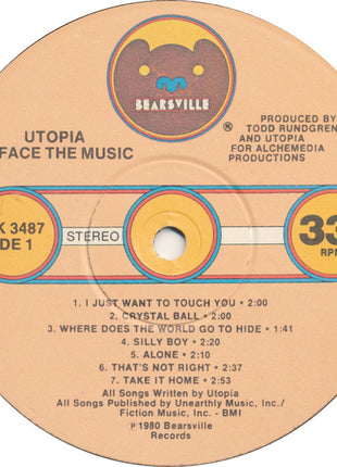 Utopia (5) : Deface The Music (LP, Album, Win)