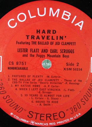 Flatt & Scruggs And The Foggy Mountain Boys : Hard Travelin' (LP, Album, Ter)