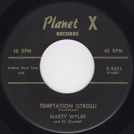 Marty Wyler And His Quartet : Chalypso No. 8 / Temptation (Stroll) (7")
