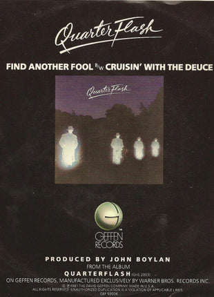 Quarterflash : Find Another Fool (7", Single, Spe)