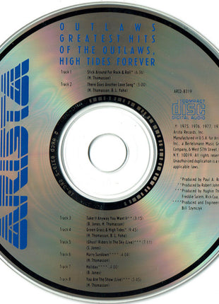 Outlaws : Greatest Hits Of The Outlaws, High Tides Forever (CD, Comp, Club, RM)