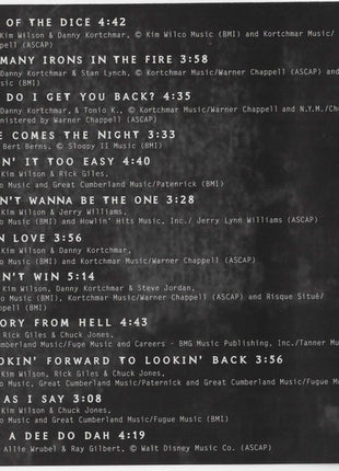 The Fabulous Thunderbirds : Roll Of The Dice (CD, Album, Club)