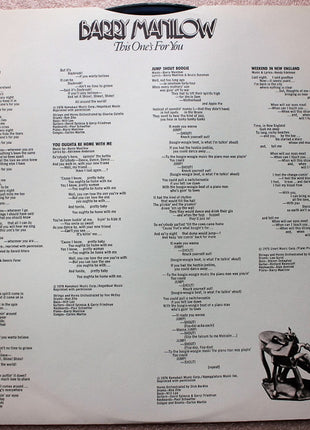 Barry Manilow : This One's For You (LP, Album, Wad)