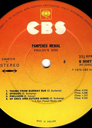 Pavlov's Dog : Pampered Menial (LP, Album)