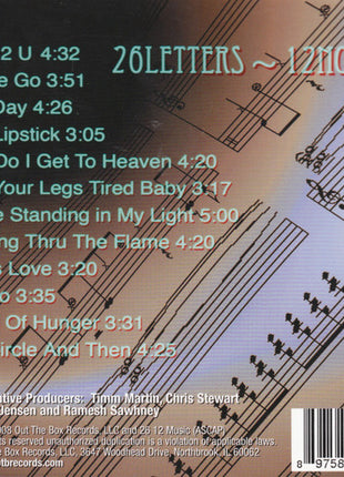 Dave Mason : 26 Letters ~ 12 Notes (CD)