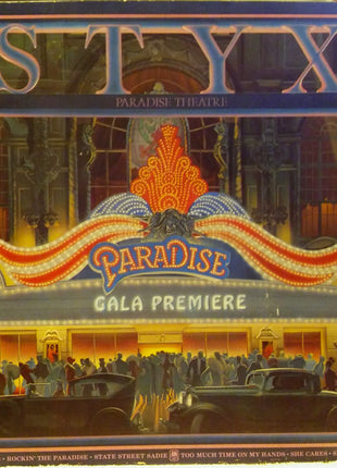 Styx : Paradise Theatre (LP, Album, Etch, Pit)