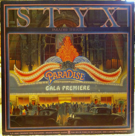 Styx : Paradise Theatre (LP, Album, Etch, Pit)