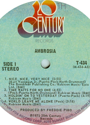 Ambrosia (2) : Ambrosia (LP, Album, Pit)