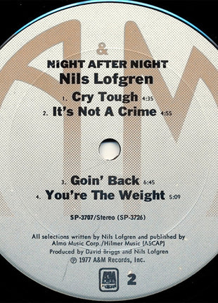 Nils Lofgren : Night After Night (2xLP, Album, Gat)
