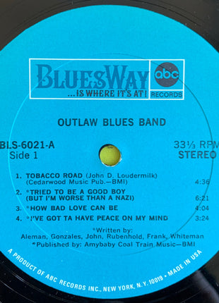 The Outlaw Blues Band : The Outlaw Blues Band (LP, Album, Blu)