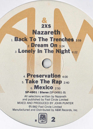 Nazareth (2) : 2XS (LP, Album, R -)