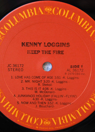 Kenny Loggins : Keep The Fire (LP, Album, San)