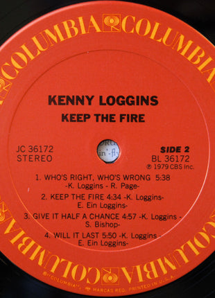 Kenny Loggins : Keep The Fire (LP, Album, San)