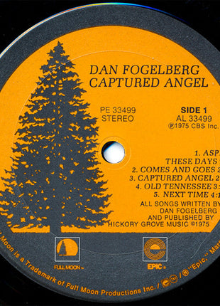 Dan Fogelberg : Captured Angel (LP, Album, Pit)