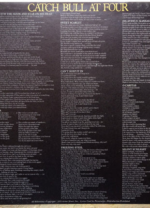 Cat Stevens : Catch Bull At Four (LP, Album, Pit)