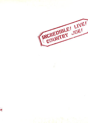 Country Joe McDonald : Incredible! Live! (LP, Album, Pit)