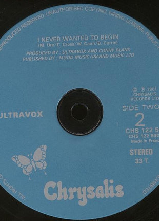Ultravox : The Thin Wall (12", Fre)