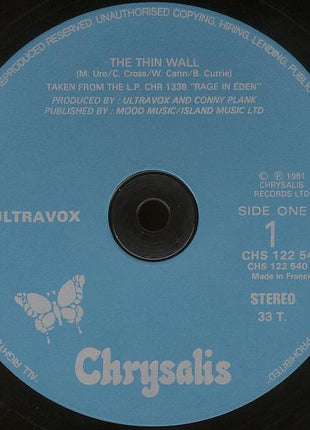 Ultravox : The Thin Wall (12", Fre)