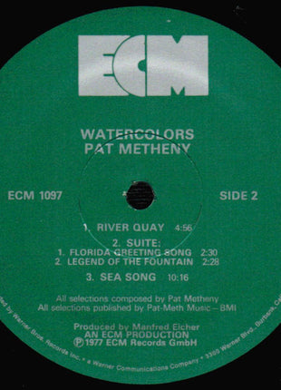 Pat Metheny : Watercolors (LP, Album, RE, Wak)