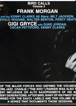 Frank Morgan / Gigi Gryce : Bird Calls, Volume 2 (CD, Comp)